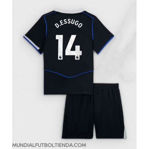 Camiseta Chelsea Dario Essugo #14 Tercera Equipación Replica 2025-26 para niños mangas cortas (+ Pantalones cortos)